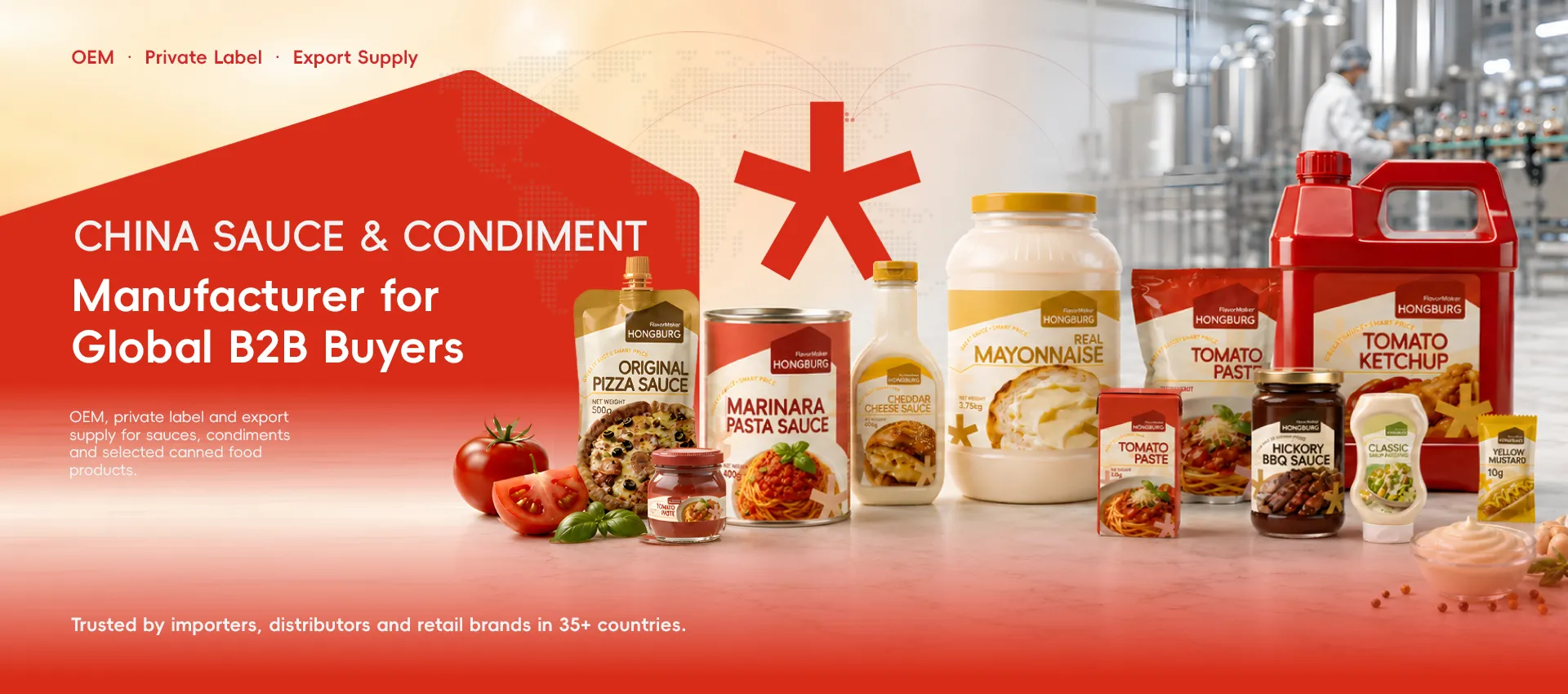 Produsen Saus & Bumbu China untuk Pembeli B2B Global