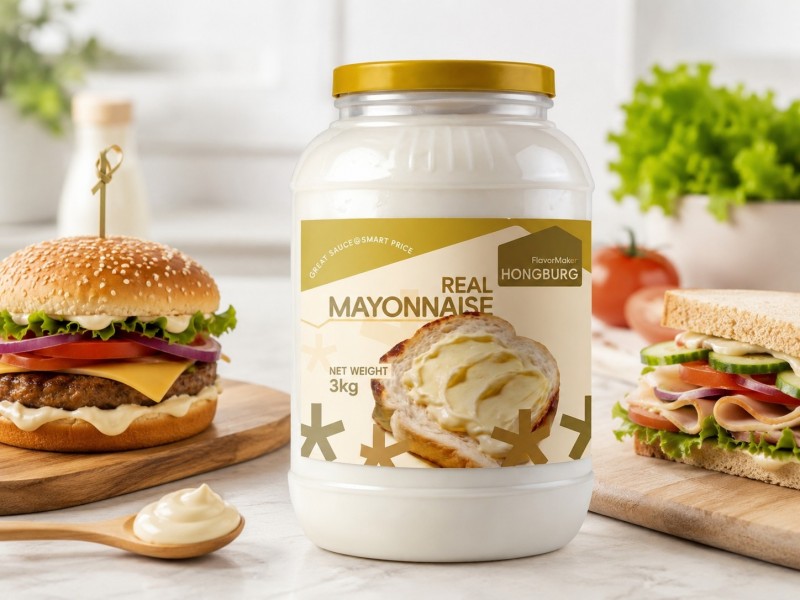 Mayones Asli Lembut Krim untuk Sandwich dan Burger