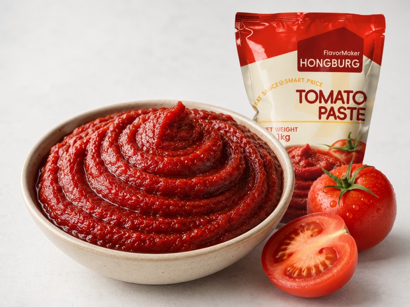 Pasta Tomat Merah Tua Brix Tinggi