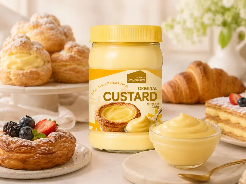 Saus Custard Asli yang Kaya Halus