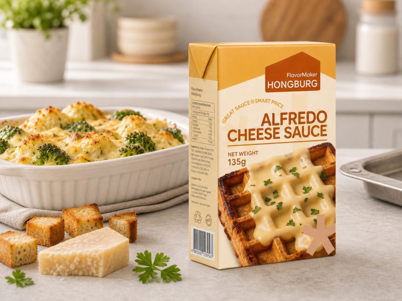Saus Keju Alfredo Kental untuk Memasak dan Memanggang