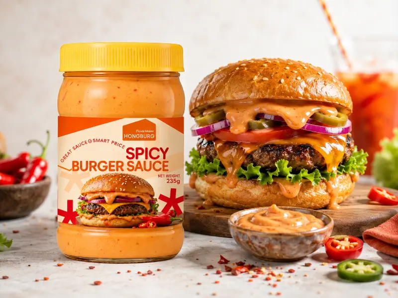 Saus Burger Pedas Beraroma Kental