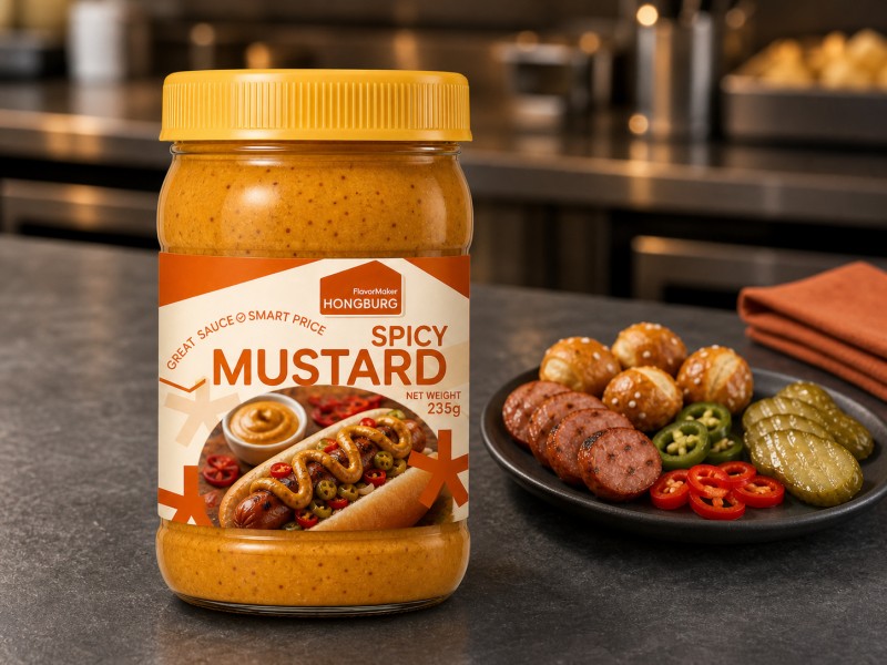 Saus Mustard Pedas Beraroma Kental