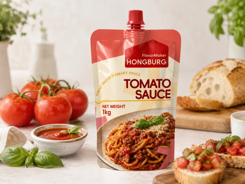 Saus Tomat dalam Kantong Cerat